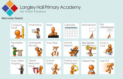 Admin Entry menu for parents